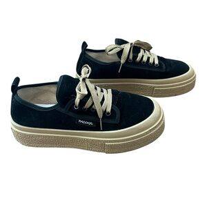 Women's PACOGIL Black & Beige Platform Sneakers Size 40 (run a bit small)